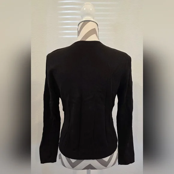 Anne Klein Women's Genuine Leather Jacket Sweater - Item 057 - Picture 3 of 14